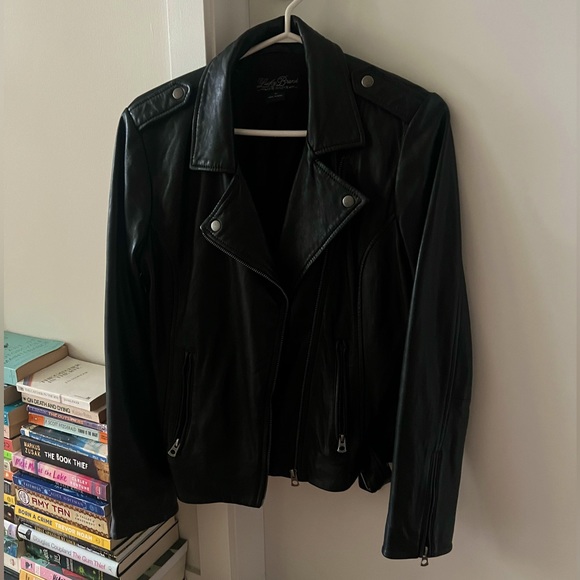 Lucky Brand Leather Moto Jacket - Picture 2 of 4